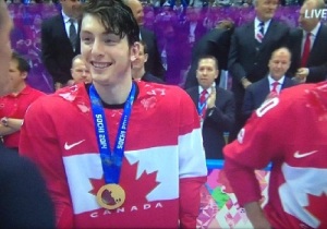Fun Fact: after getting the gold medal around his neck, Matt Duchene looked into the camera and winked at me.  He knows.