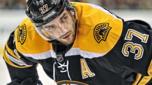 Patrice Bergeron and the Bruins should slide past the Red Wings.